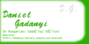 daniel gadanyi business card